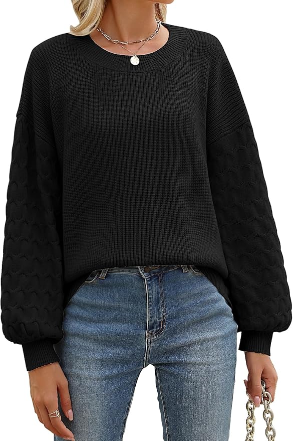 Alira-Jersey de Cuello Redondo