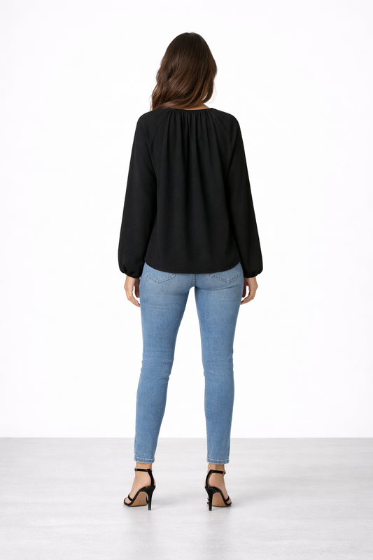 Ana-Blusa Siena Negra