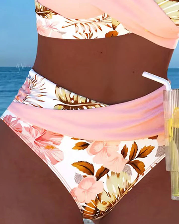 Jolina | Bikini floral en contraste