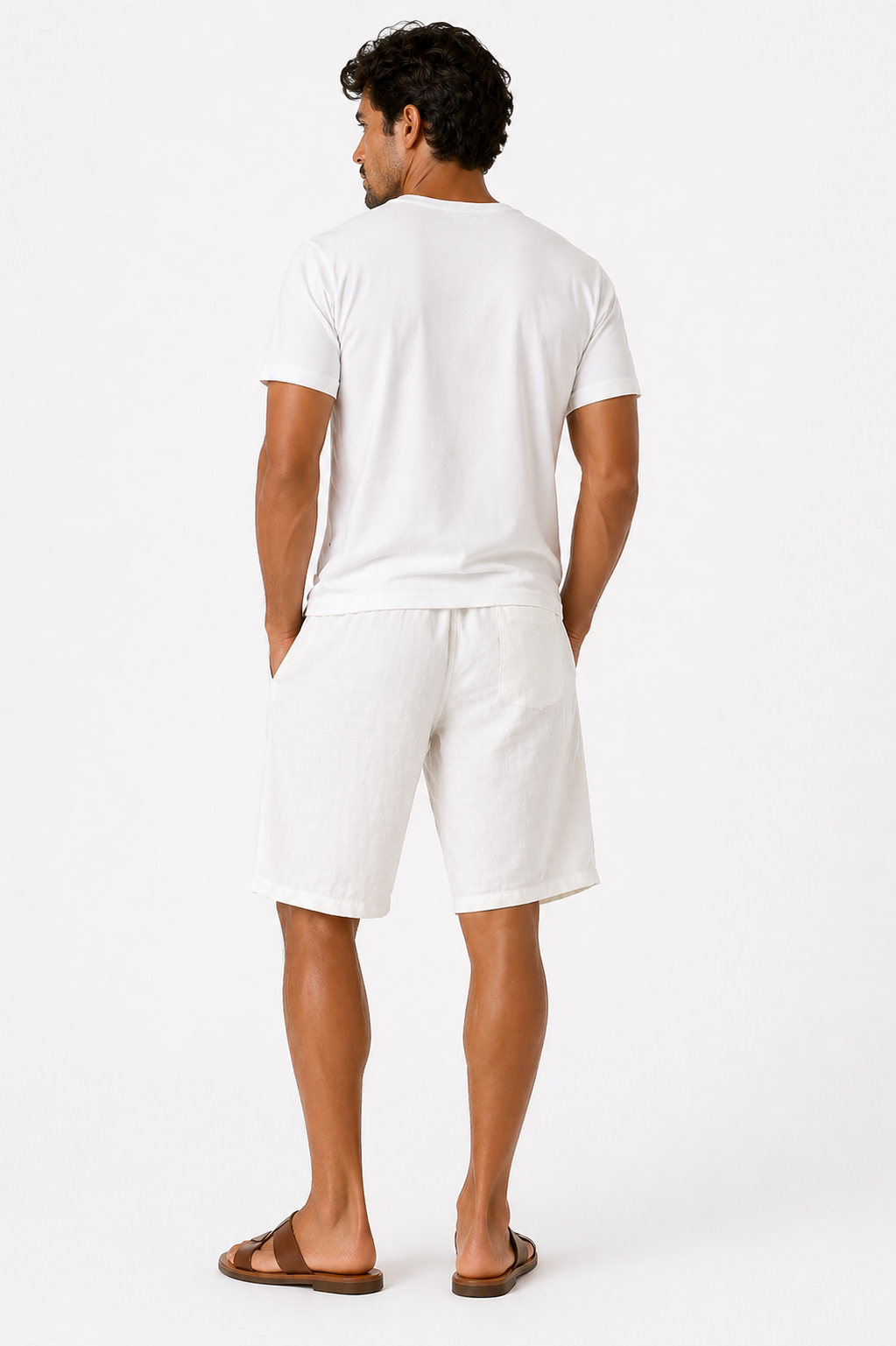 Luis | Pantalones Lino Cortos