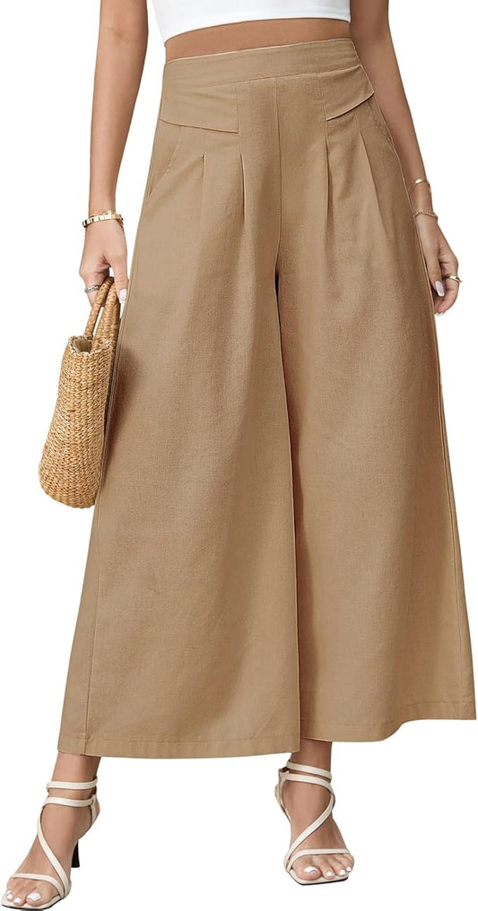 Tina-Pantalones de Lino