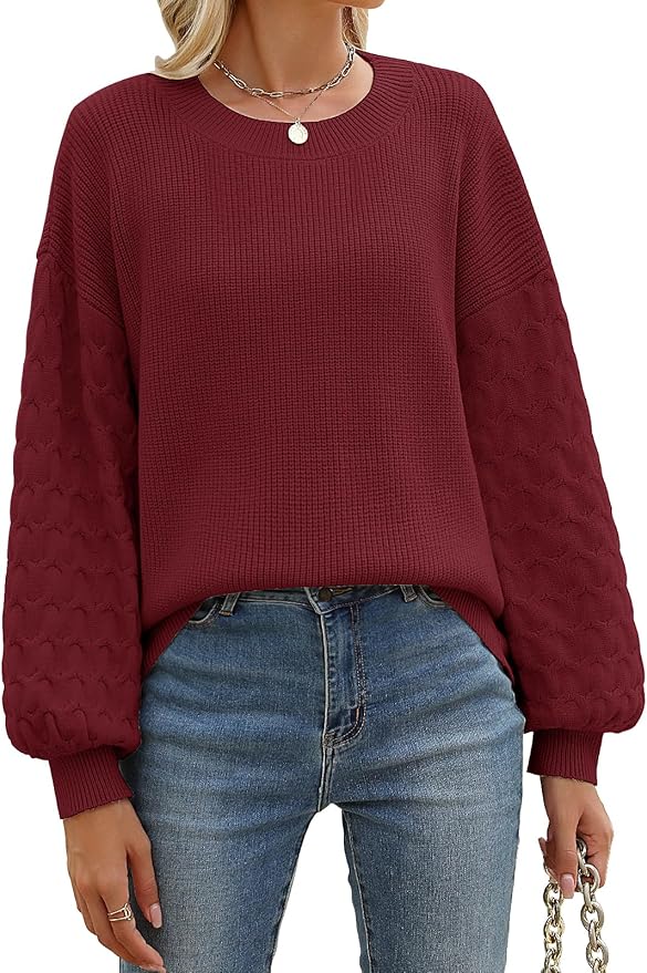 Alira-Jersey de Cuello Redondo