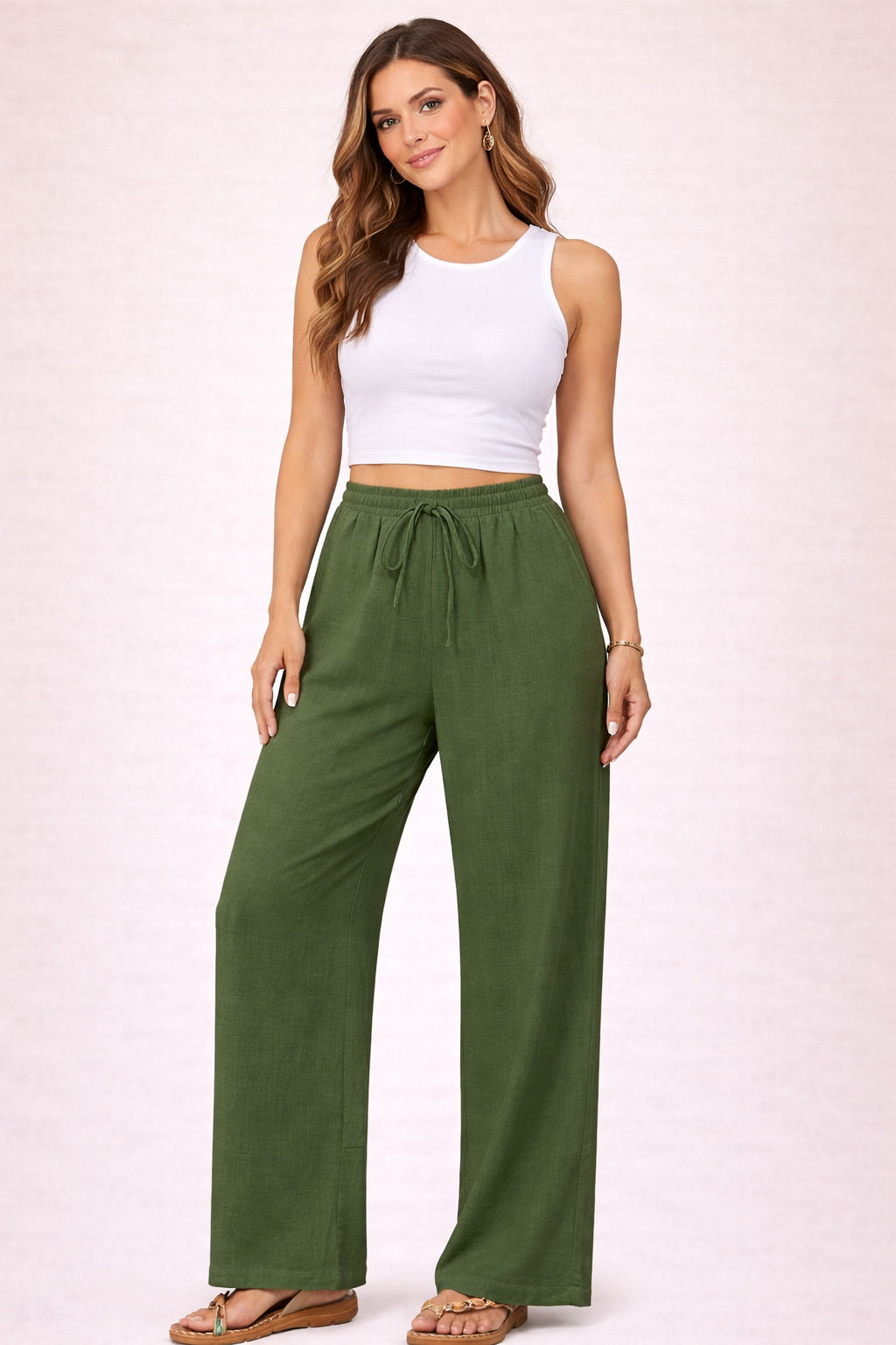 Pantalones con Algodón