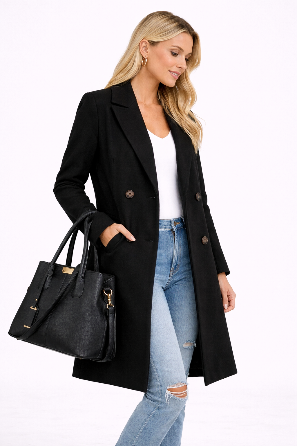 Ana-Abrigo con Solapa Clásica