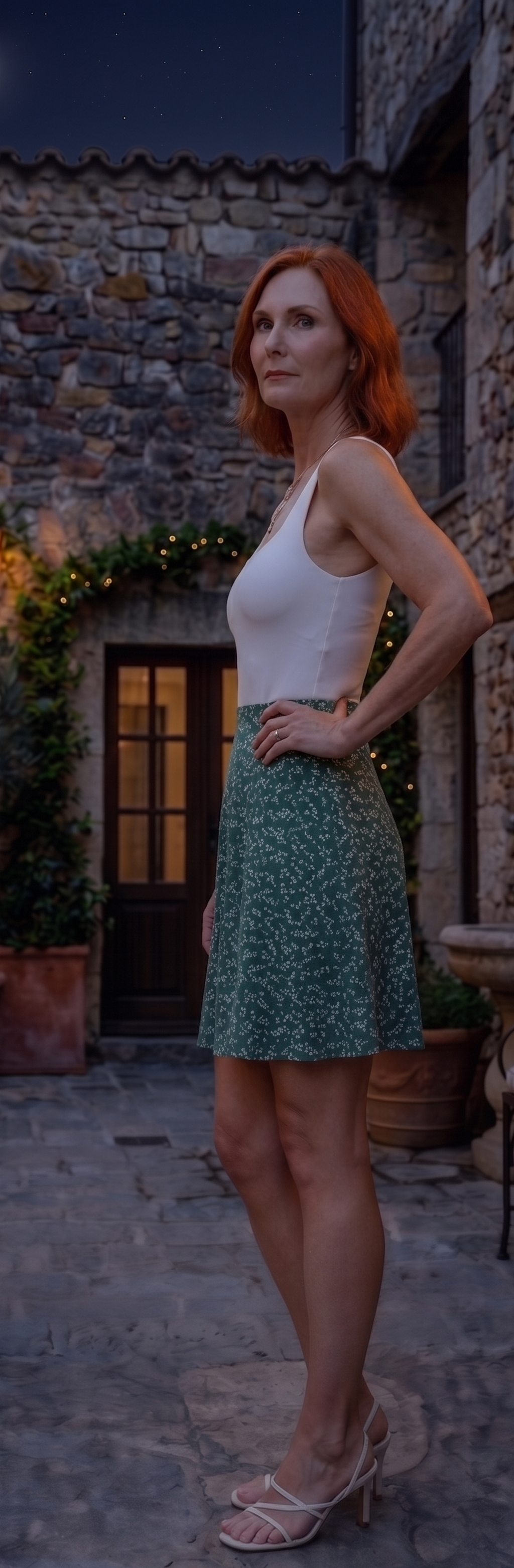 Teresa | Vestido Bicolor Verde Elegante