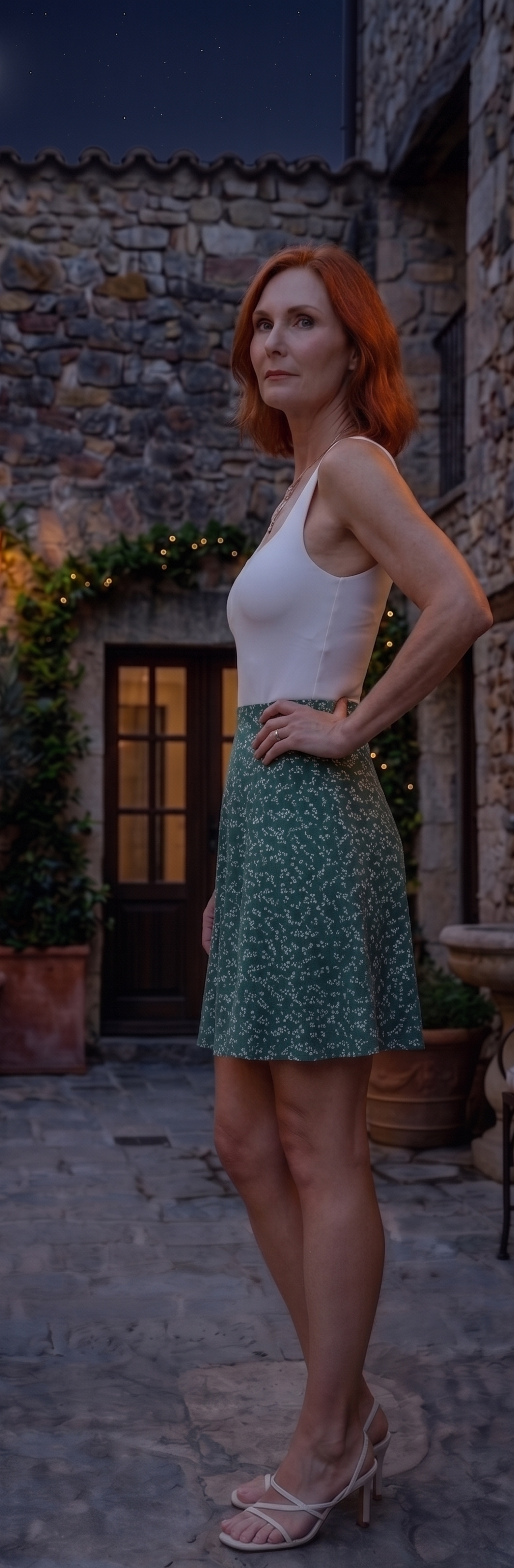 Teresa | Vestido Bicolor Verde Elegante