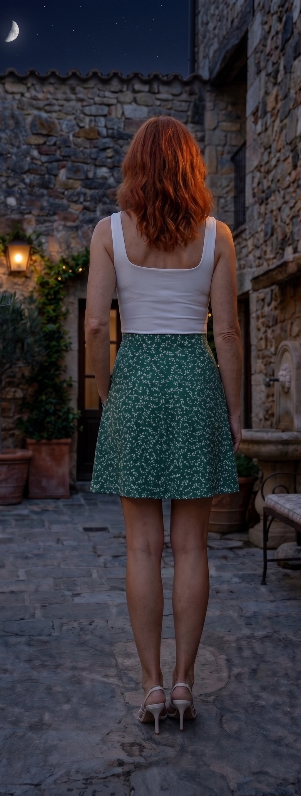 Teresa | Vestido Bicolor Verde Elegante