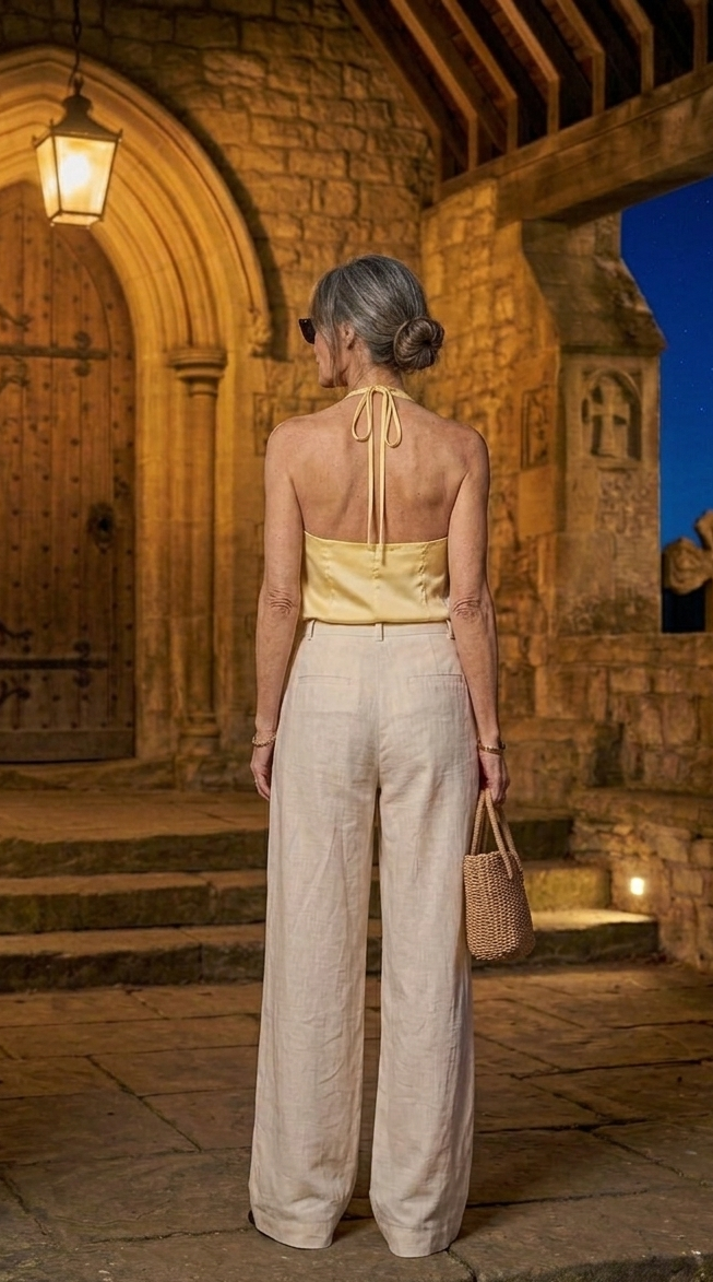 Paola | Top Halter Caída Drapeada