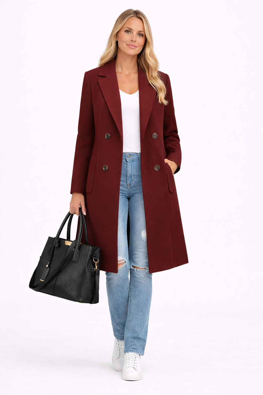 Ana-Abrigo con Solapa Clásica