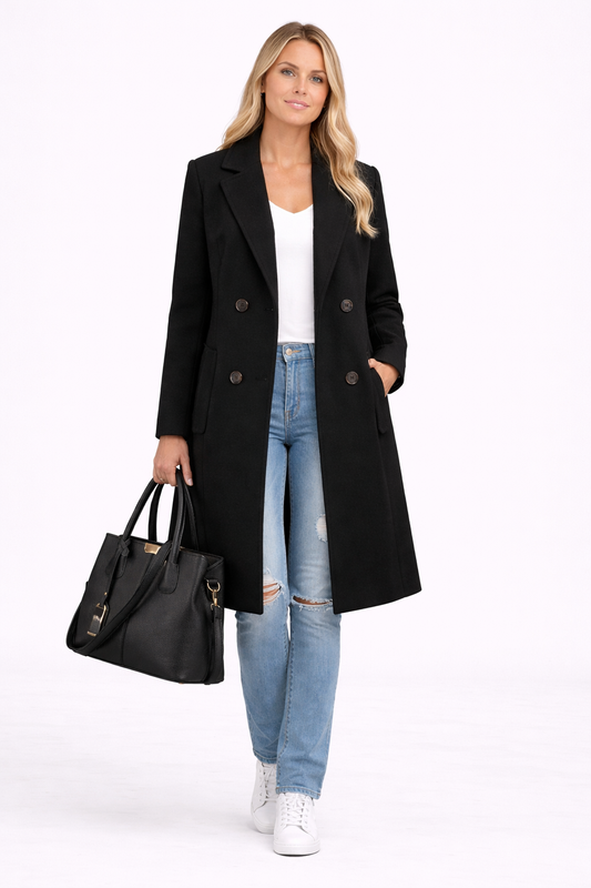 Ana-Abrigo con Solapa Clásica