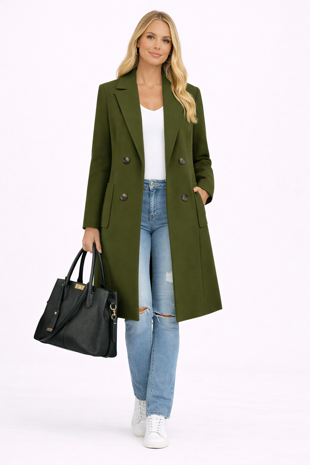 Ana-Abrigo con Solapa Clásica