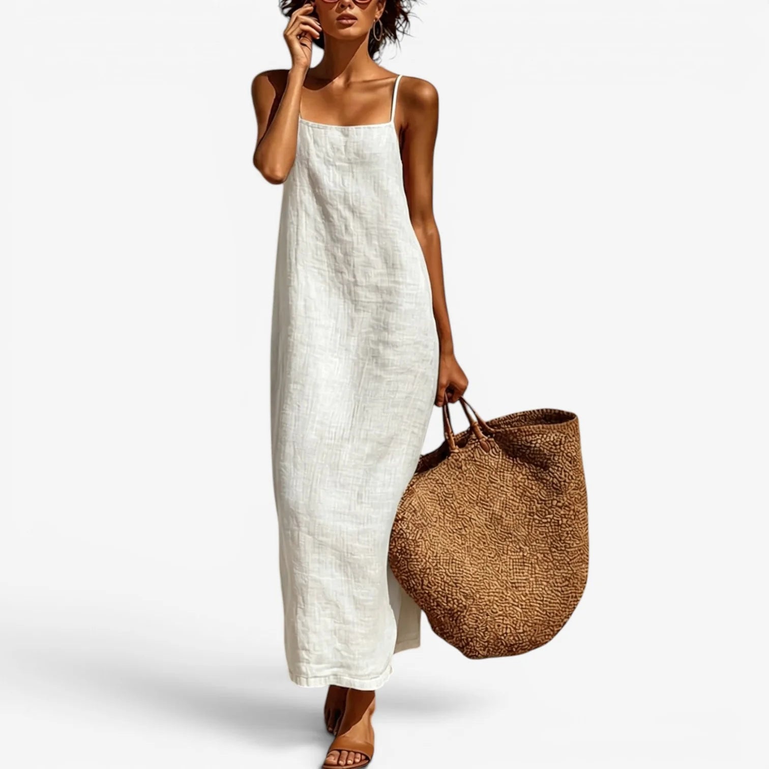 Desiré | Vestido largo de lino