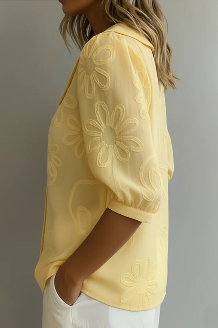 Amanda | Elegante blusa floral