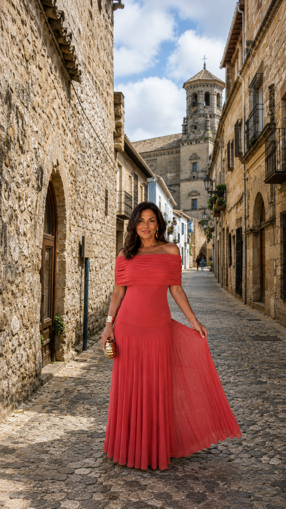 Eugenia | Vestido Color Terracota