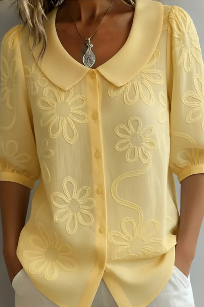Amanda | Elegante blusa floral